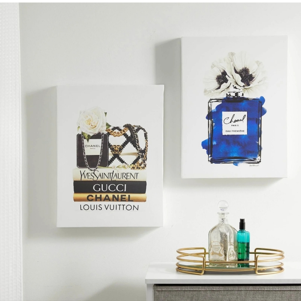 Amanda Greenwood Chanel Blue Canvas Wall Art - Picture 3 of 4